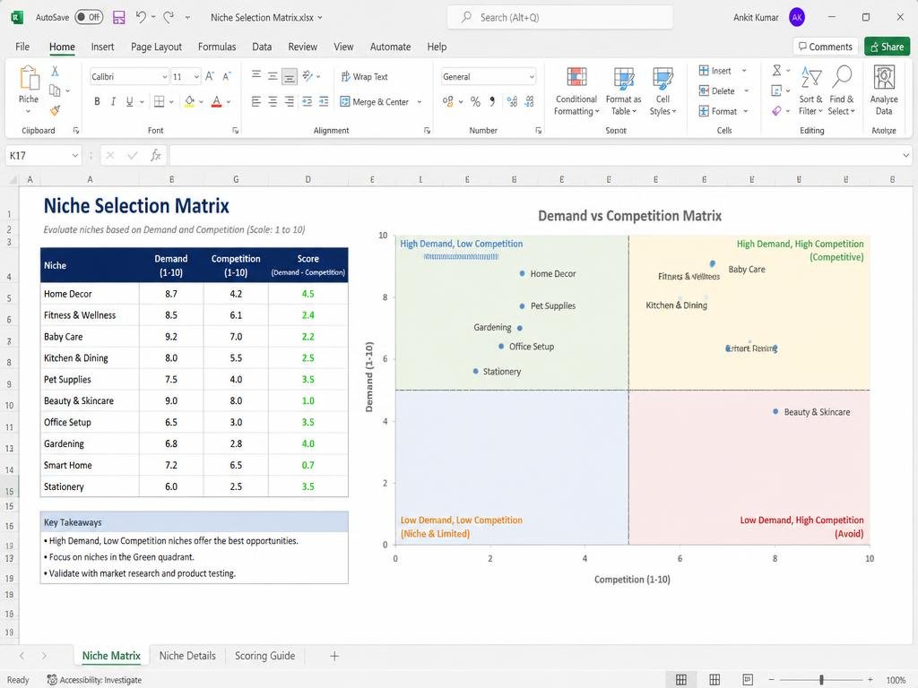 Niche Selection Matrix
